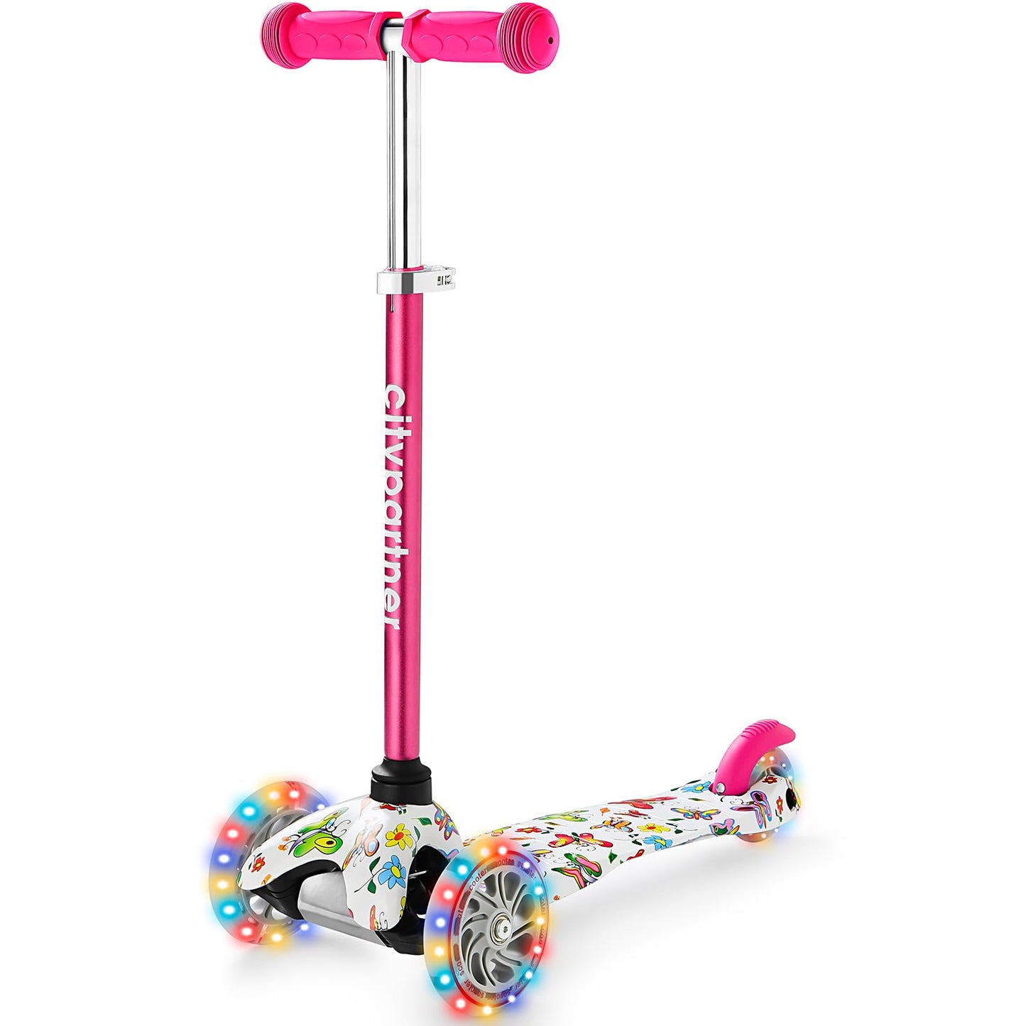 Kids 3-Wheel Scooter with LED Lights