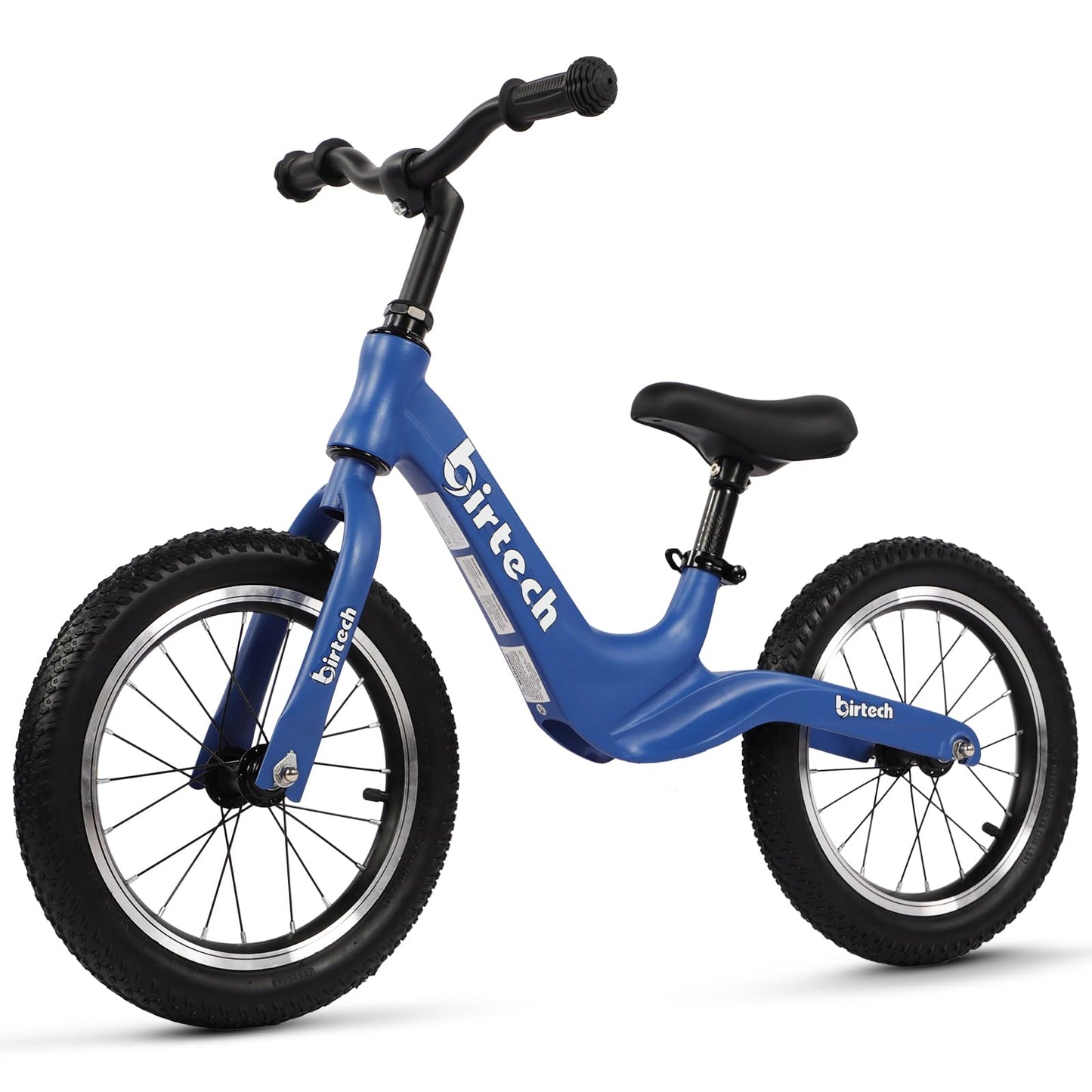 14" Kids Balance Bike for 3456 Year Old Boys and Girls Air Tires with Magnesium Alloy Frame Lightweight No Pedal Toddler Training Bicycle (Blue)