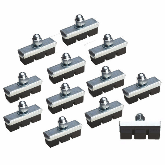 Wideskall® 6 Pairs High Grade 40mm Cycling Bicycle Bike Bolt On Brake Pads